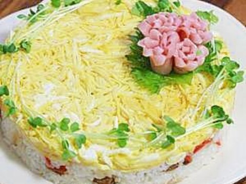 ひな祭りにお勧め♪お寿司ケーキ